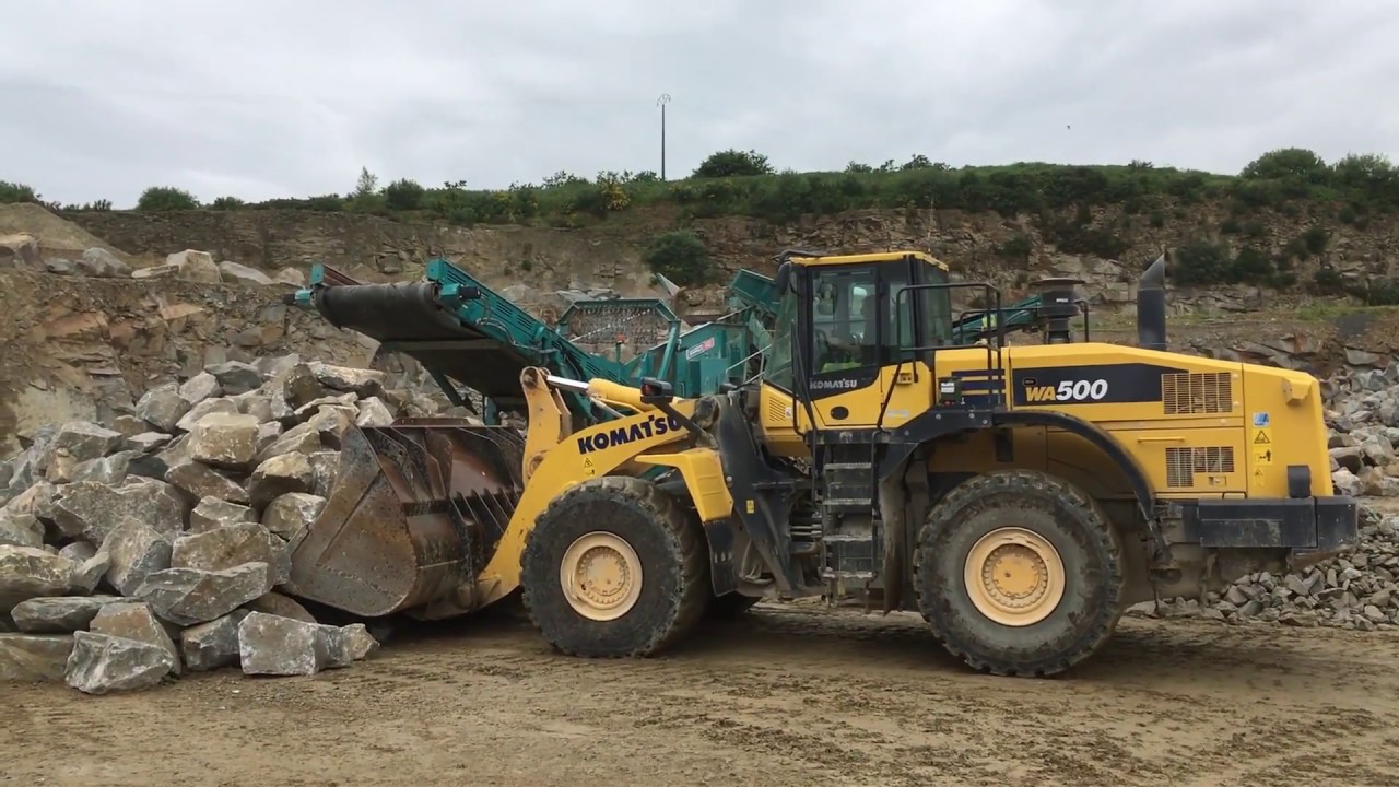 Volvo 380 Komatsu WA500 Warrior 2400 Powerscreen Disrok