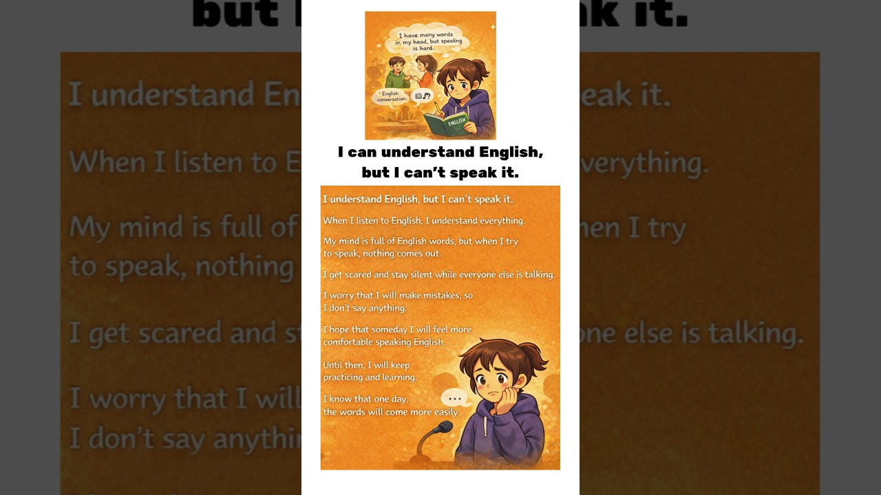 😳😥Why You Can Understand English but Can't Speak it 