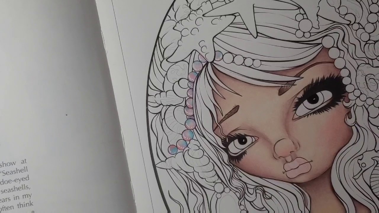 Color and Chat - Pearls in Mermaids by Jasmine Becket-Griffith