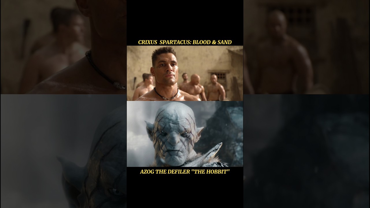 Maori actor Manu Bennett as Crixus in Spartacus and Azog in the Hobbit Trilogy.