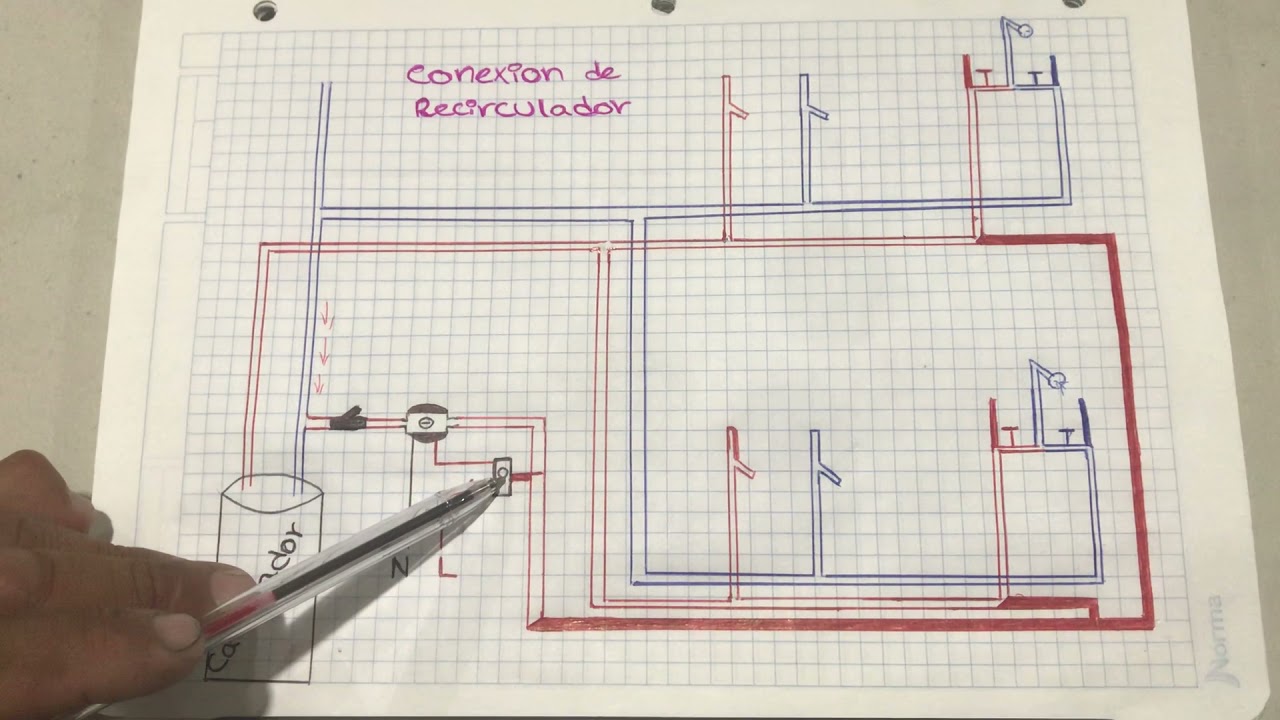 Como conectar Recirculador de agua caliente. En obra!!!