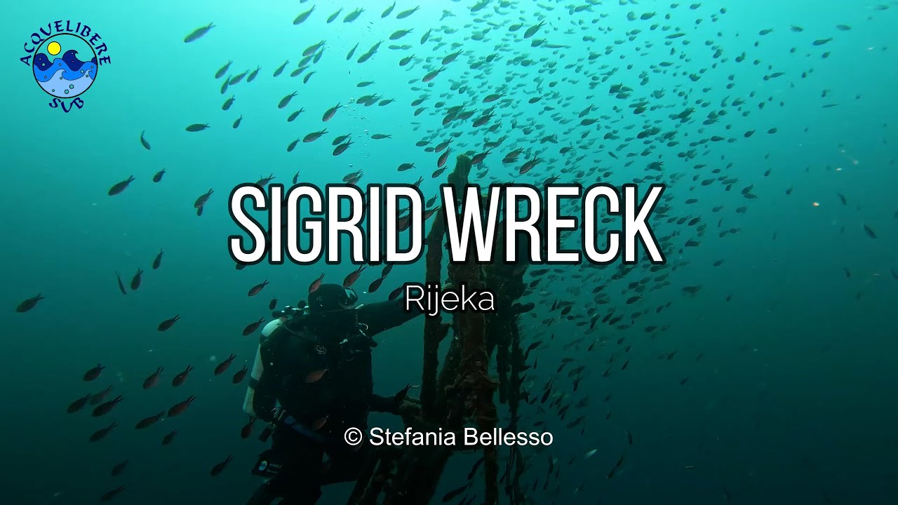 Diving on Sigrid Wreck, Rijeka Croatia - Immersione sul Relitto Sigrid a Fiume (HR) - 4K