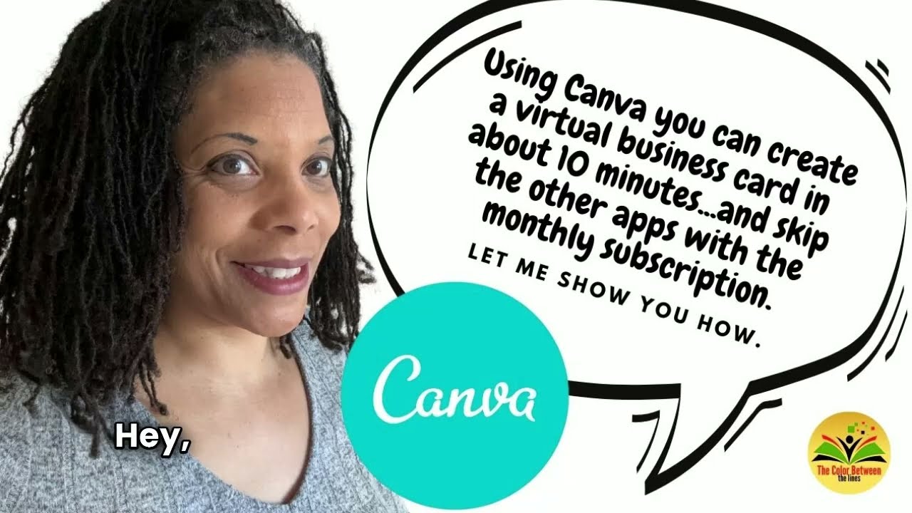 Create Your Free Virtual Business Card on Canva: No More Subscriptions! | Esther Dillard's Tutorial