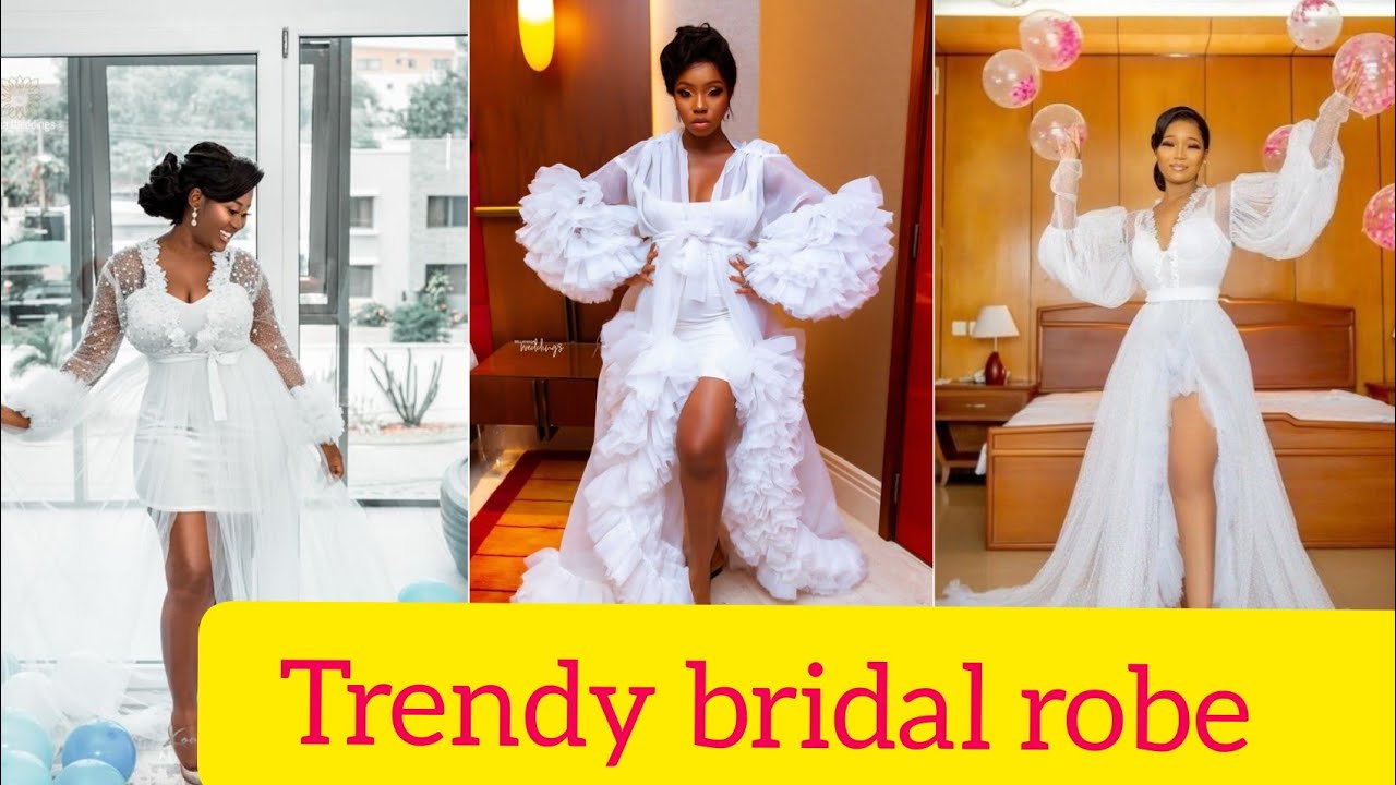 Trending bridal robe styles