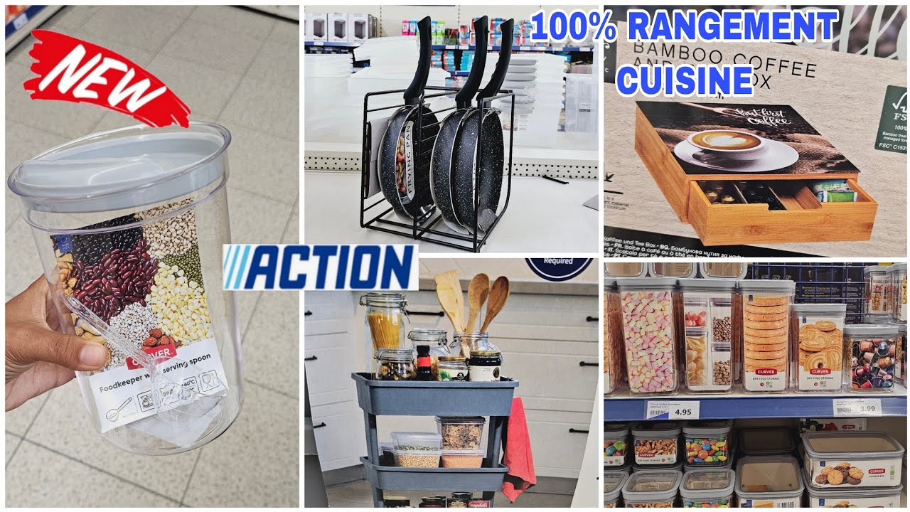 👌ACTION 100% RANGEMENT ORGANISATION CUISINE  26.08.24 #actionfrance #arrivagesaction #action