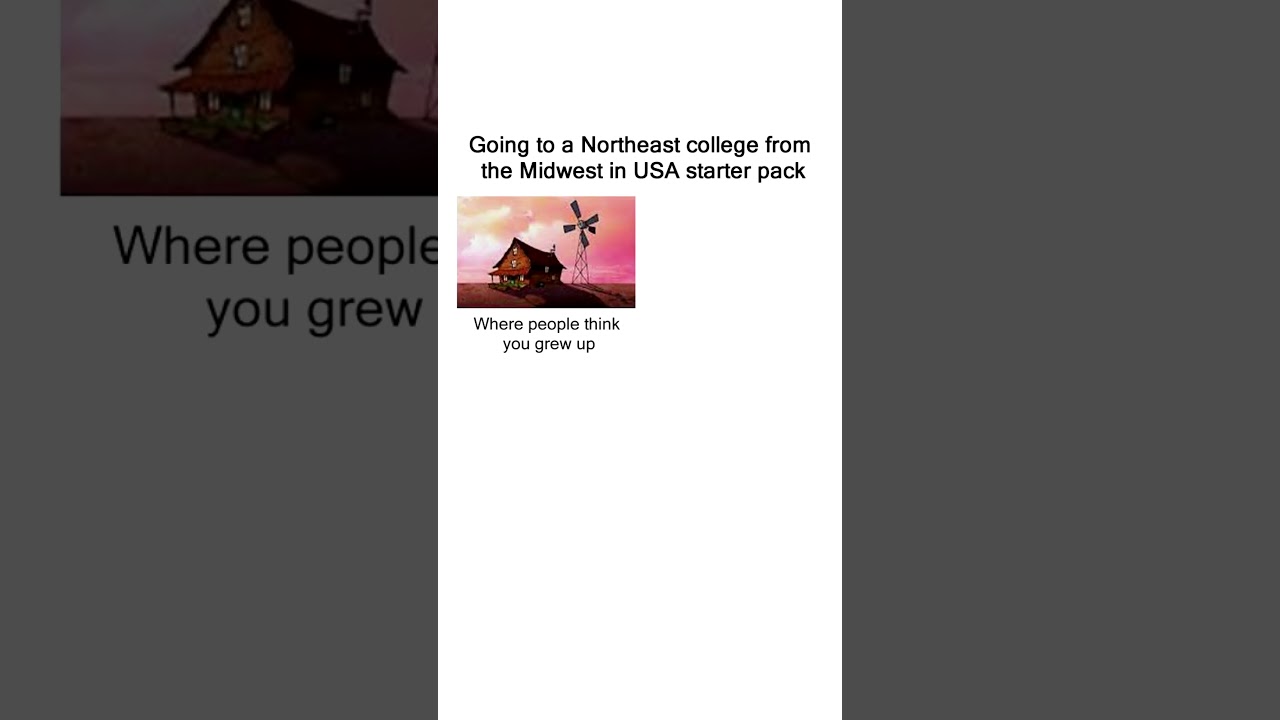 Going to a northeast college from the Midwest in USA starter pack #Memes