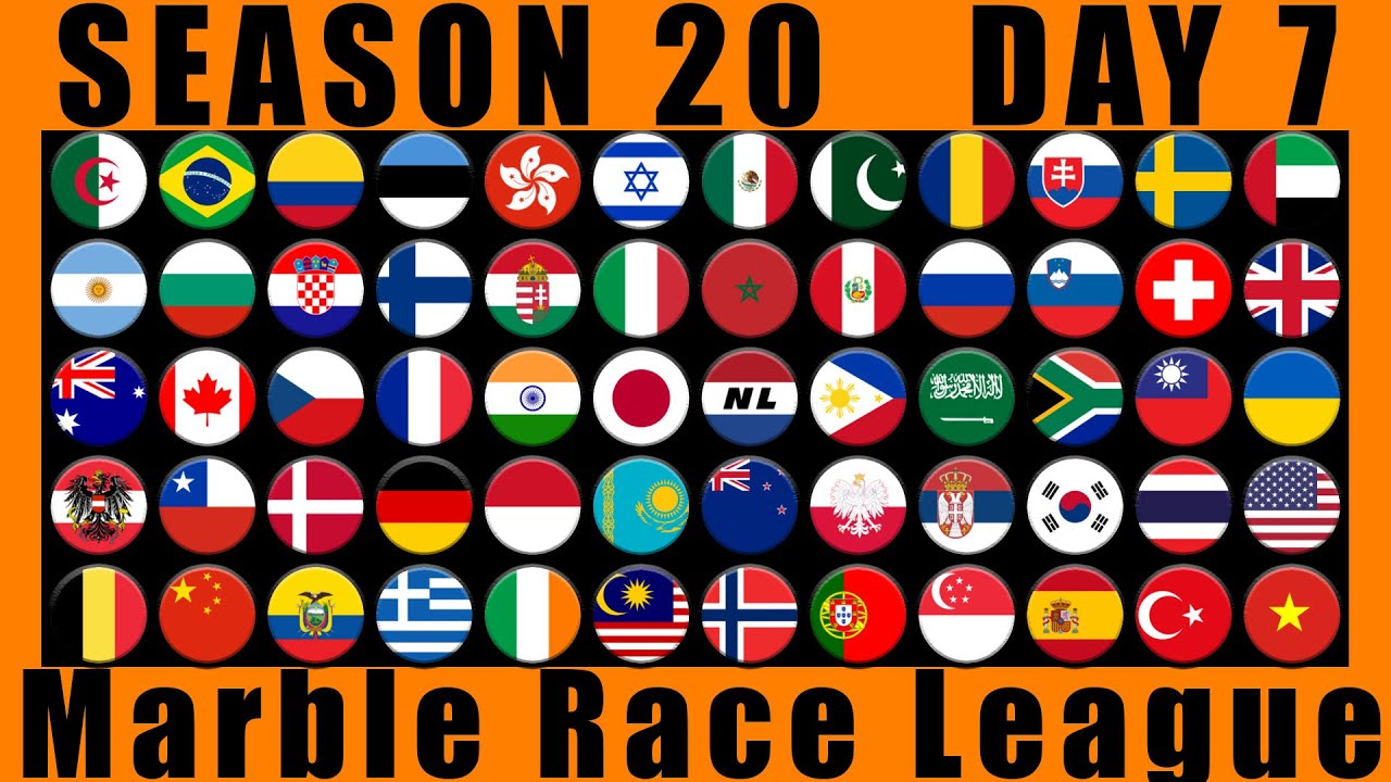 Marble Race League Season 20 Day 7 Marble Race in Algodoo / Marble Race King
