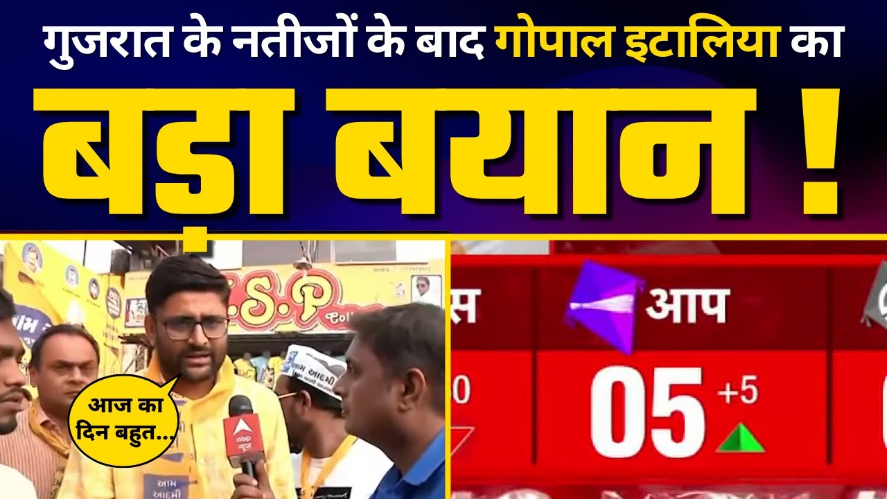 Election Results के बाद क्या बोले AAP Gujarat नेता Gopal Italia