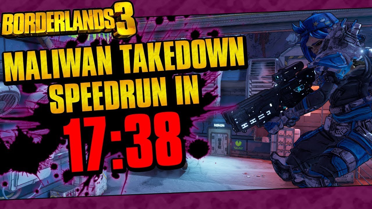 Borderlands 3 | Maliwan Takedown Solo Mayhem 4 Speedrun w/ Tediore Moze In 17:38 (No FFYL)