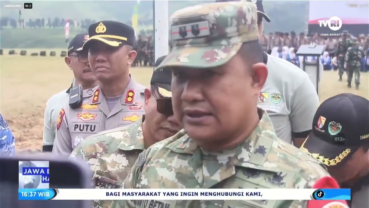 Pembukaa TMMD Ke 127 Kodim 0624/Kab. Bandung di Cipelah Rancabali