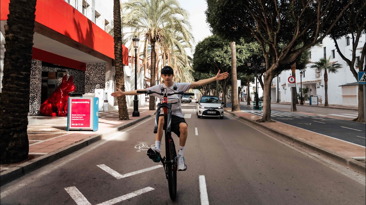 TAKING OVER MARBELLA WITH NO FRONT WHEEL! *CRAZY*