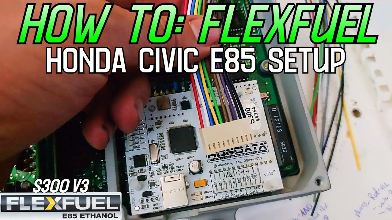 Simple Civic E85 Conversion! Thanks to Hondata S300 V3 ECU!
