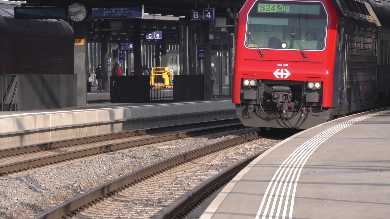 Eisenbahn Impressionen Bahnhof Zürich-Oerlikon Dezember 2018