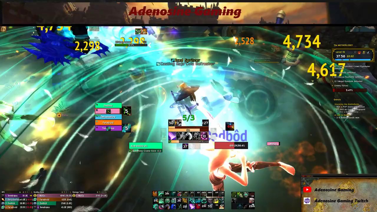 WW Monk 8.3 mythic + plus The Motherlode!! +15 (2020 Windwalker Monk) SO FUN!