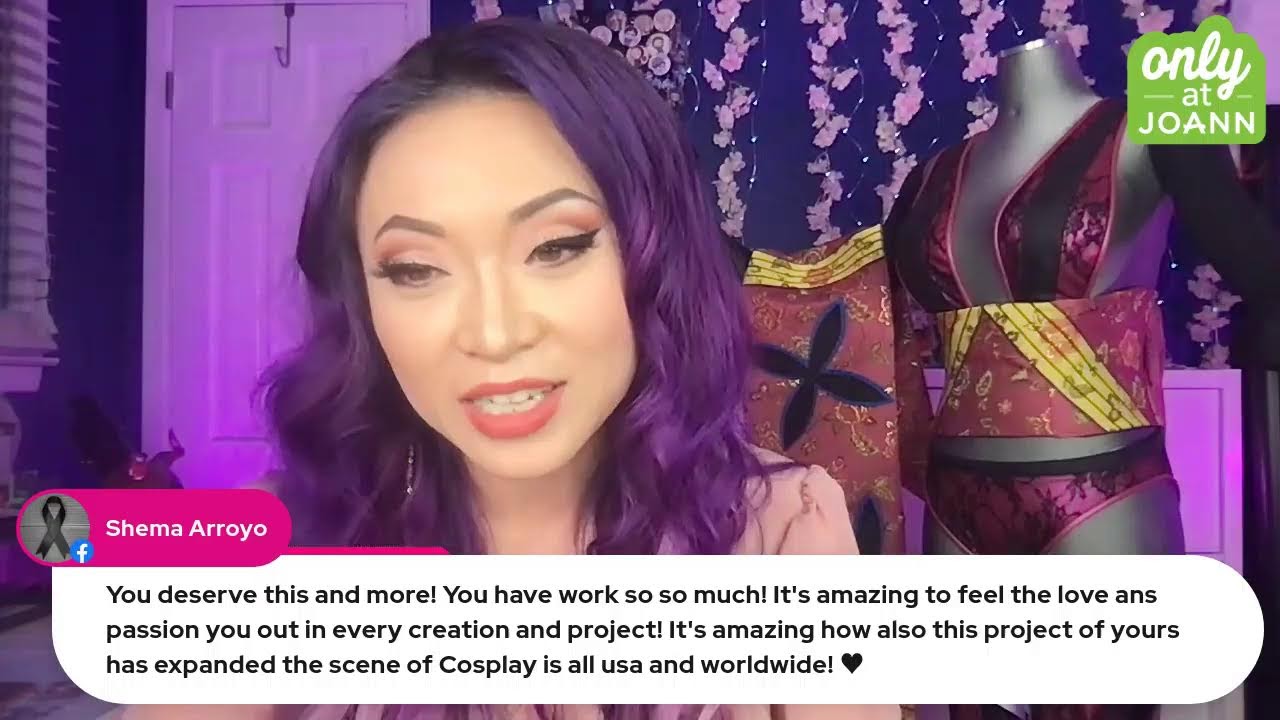 Yaya Han LIVE launch of Cosplay Fabrics Spring Line