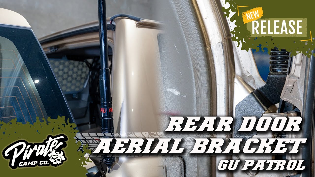NISSAN PATROL GU REAR DOOR AERIAL MOUNT How to Install