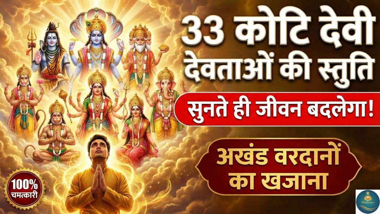 33 कोटि देवी-देवताओं की स्तुति - सम्पूर्ण देवी-देवता कृपा स्तोत्र - Most Powerful All Gods Stuti