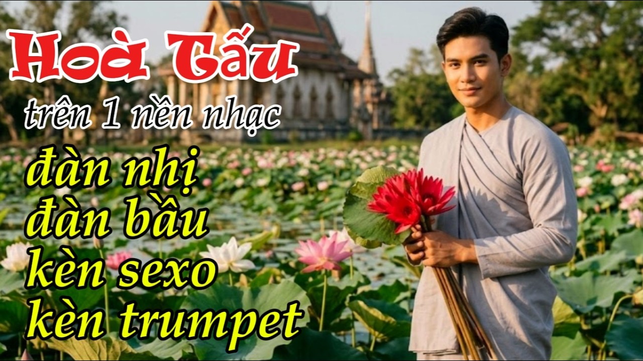 🌸 Hoà Tấu Kèn SaXo - Kèn Trumpet - Đàn Nhị - Đàn Bầu trên 1 nền nhạc