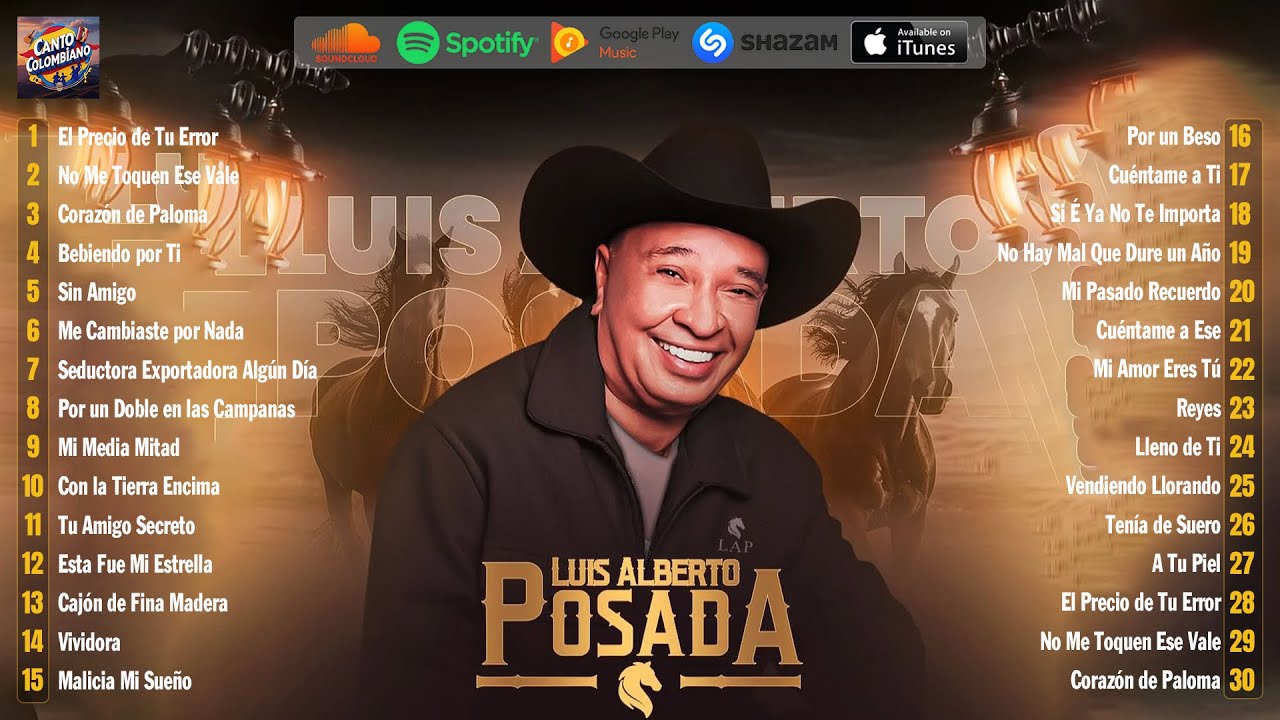 LUIS ALBERTO POSADA EXITOS - Puros Vallenatos Romanticos Exitos