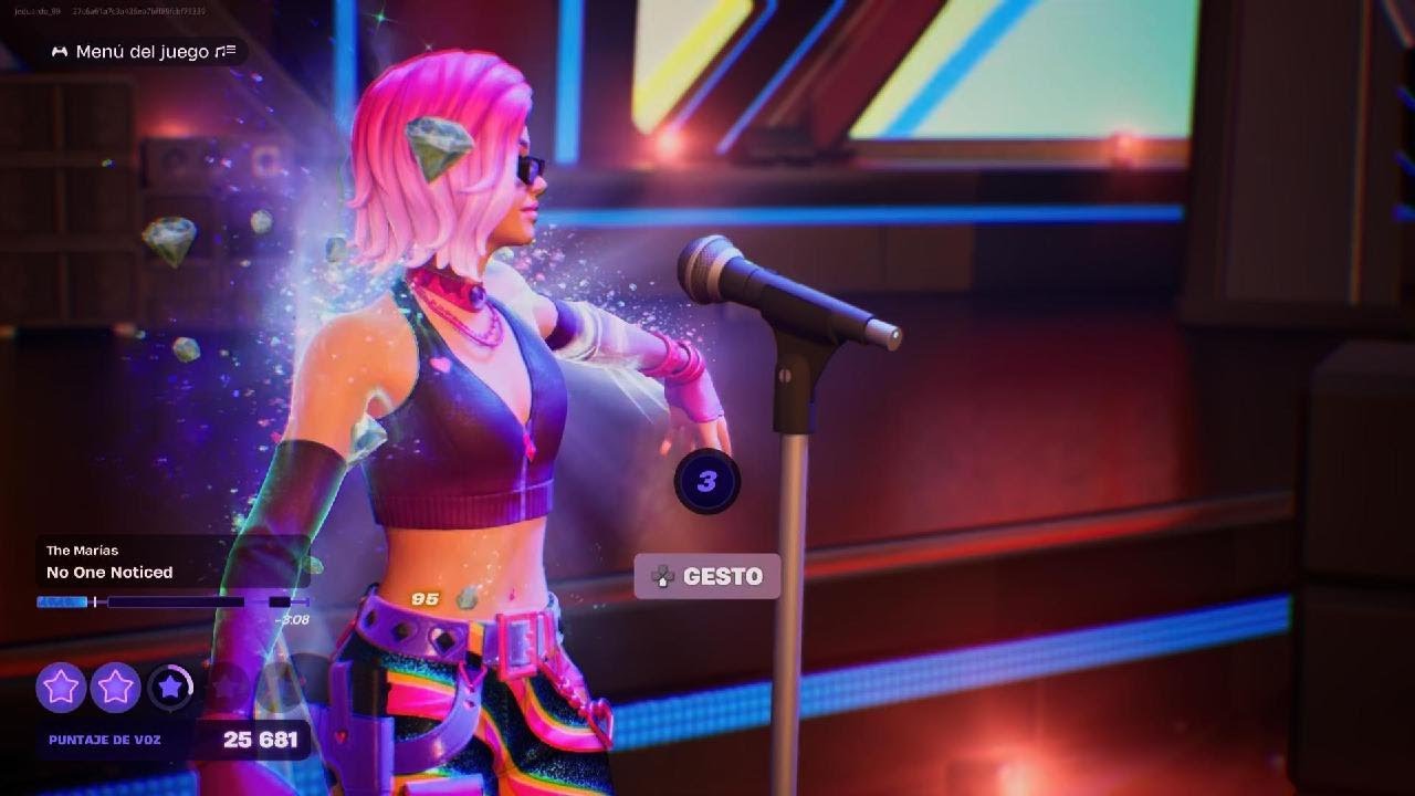 Fortnite Festival - No One Noticed by The Marias - on vocals