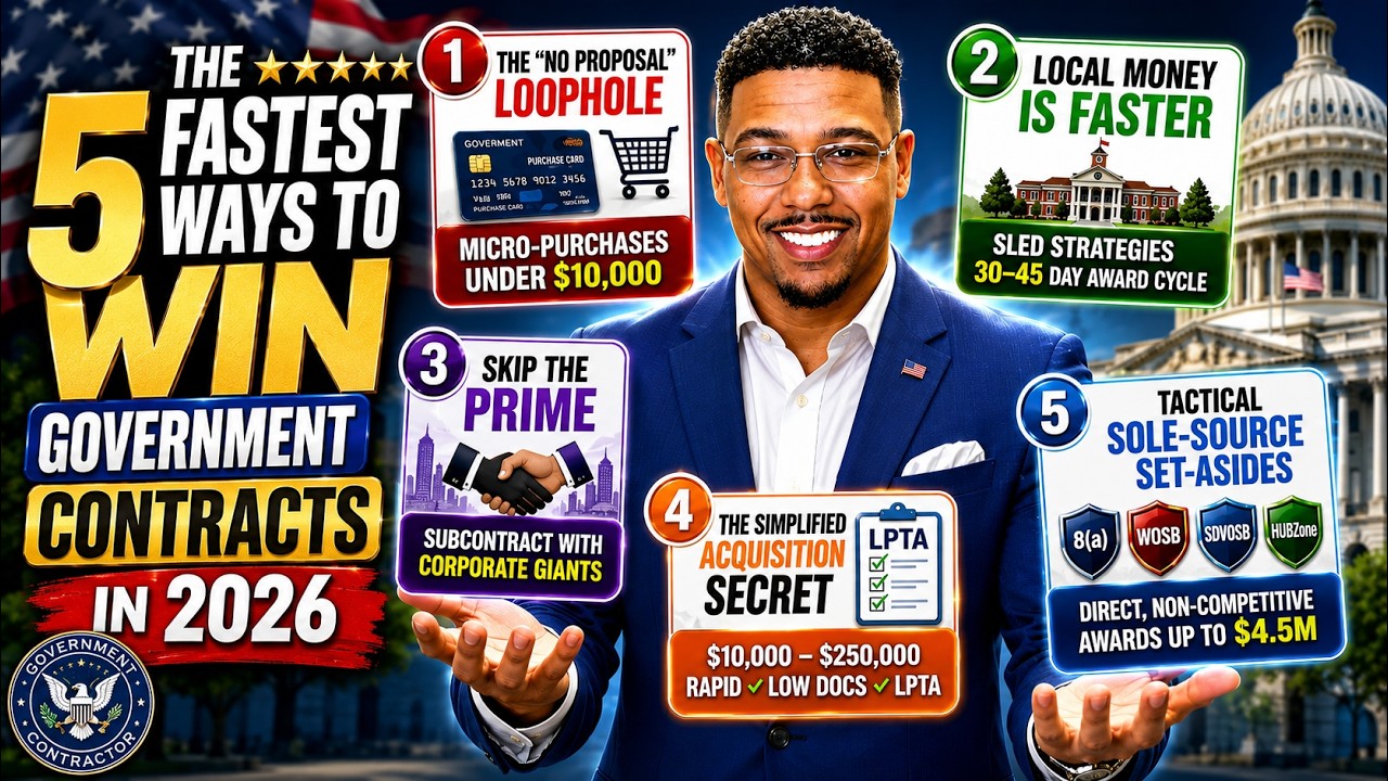 The 5 Fastest Ways to Win Government Contracts in 2026 (Zero Experience Needed)