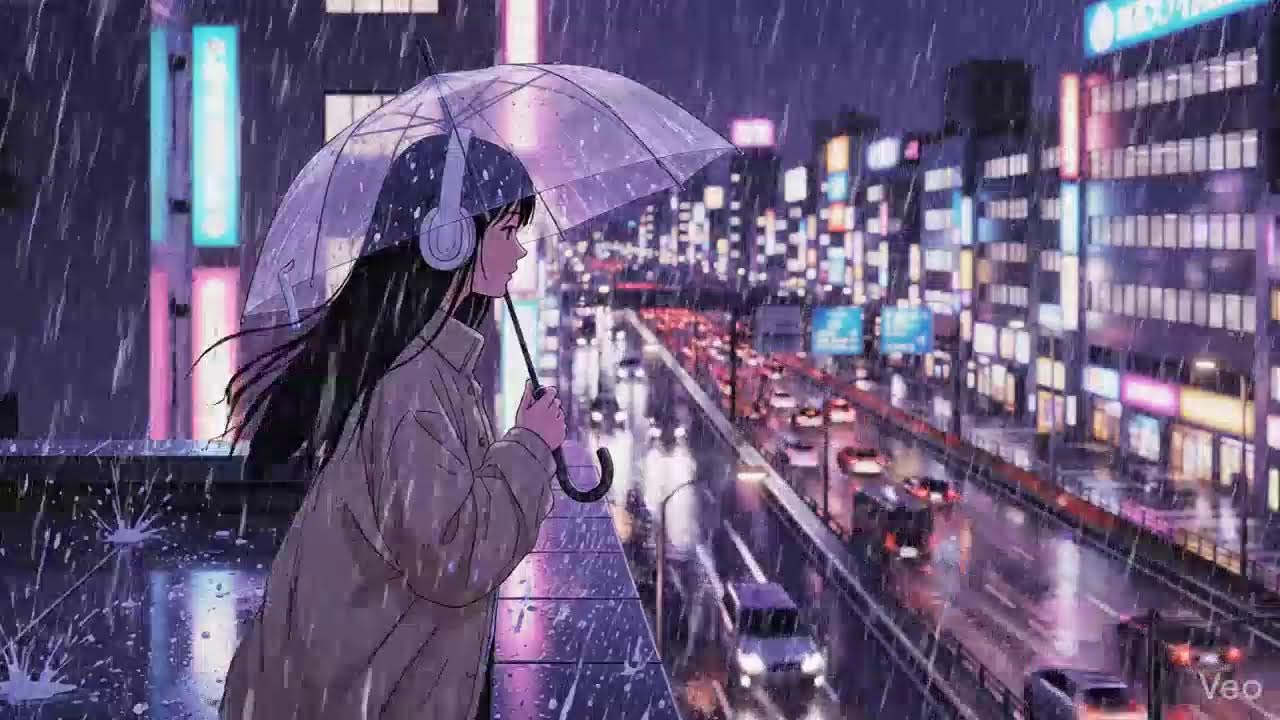 Japanese Rainy Night 🌧️ Chillhop Lofi Study Music
