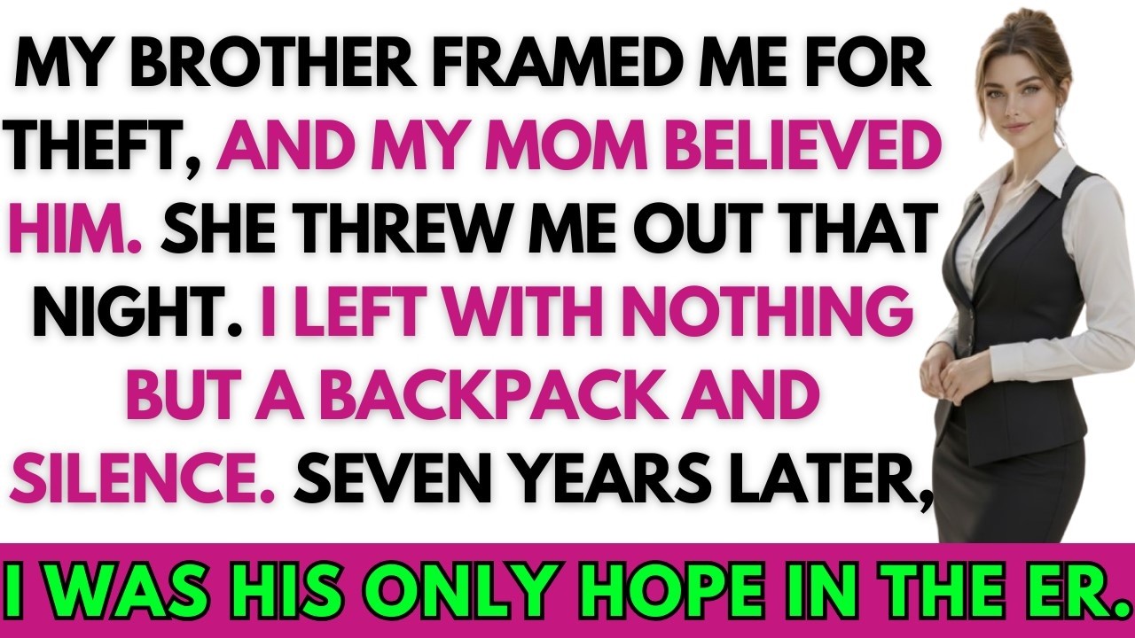 My Brother Framed Me For Theft And Mom Kicked Me Out—7 Years Later, I Was His Only Hope In The ER…