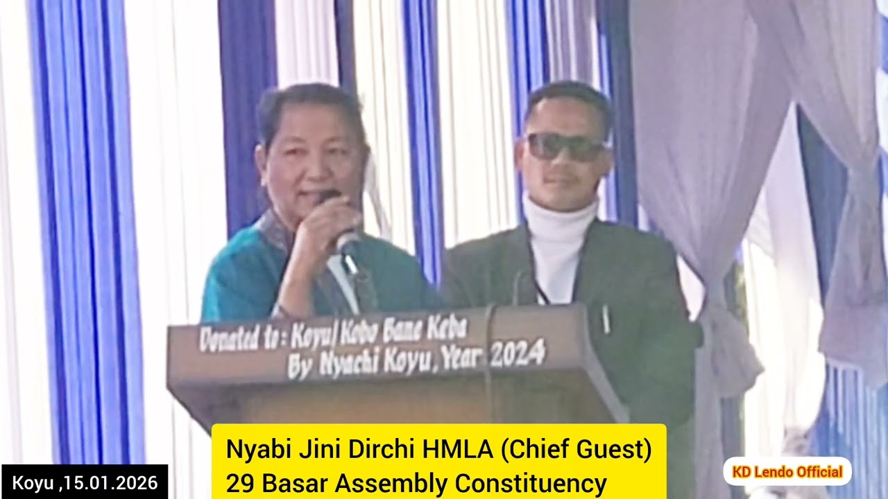 Nyabi Jini Dirchi HMLA 29 Basar A/C ,the first Lady MLA of Arunachal Pradesh from General Qouta.