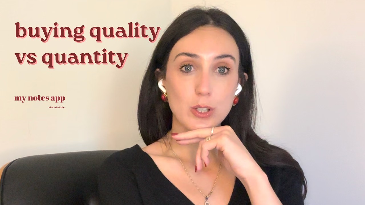 buying 1 quality (expensive) item vs 3 mediocre 