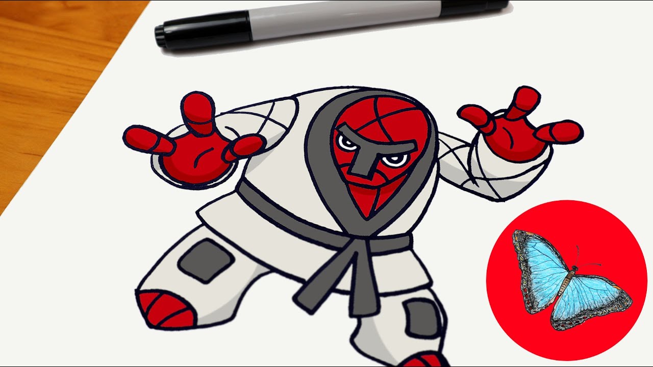 How To Draw Pokemon - Throh Easy Step by Step
