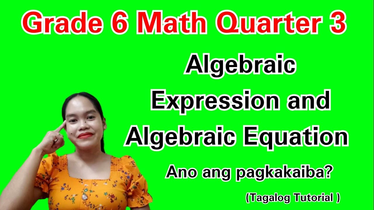 Algebraic Expression and Equation|Grade 6 Math Quarter 3 #maths #equation #expression #mathematics 
