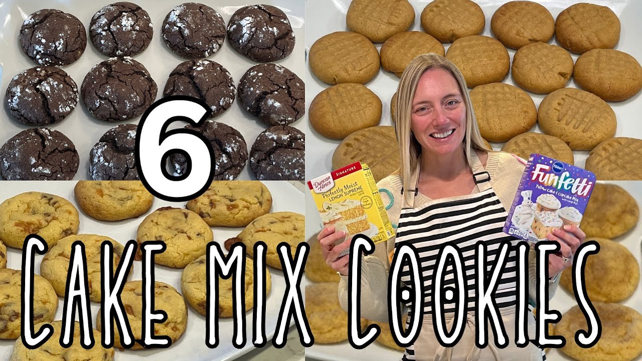 6 Amazing Box Cake Mix COOKIE Recipes that will Blow Your MIND! | Doctored-Up Box Cake Mix Recipes