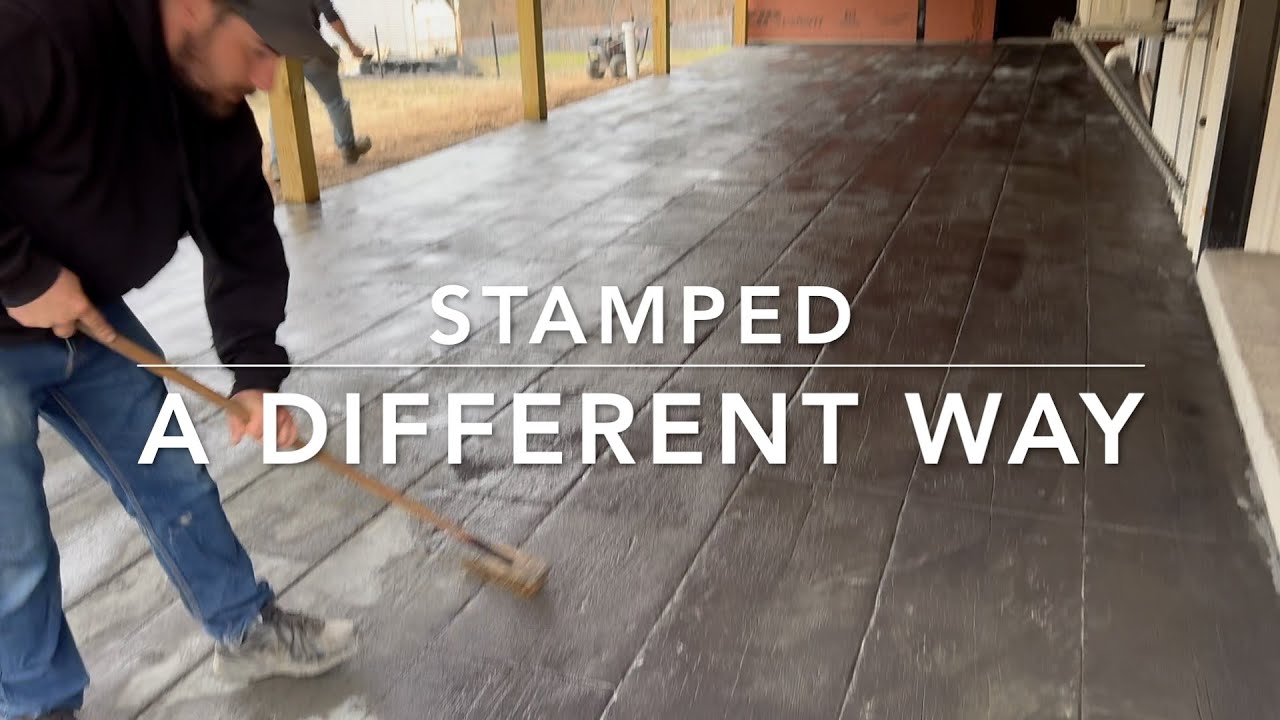 A BETTER WAY TO STAMP CONCRETE !!