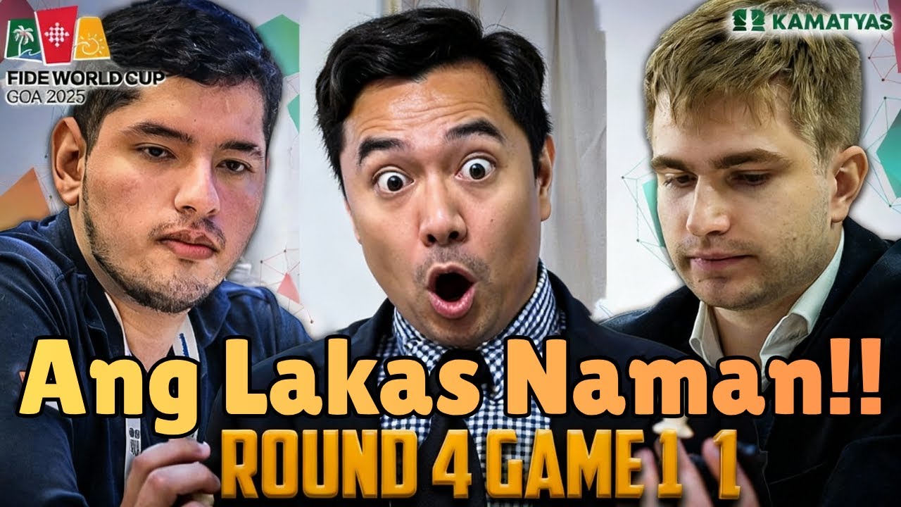 WOW! Sobrang Lakas at Kundisyon Sa Round 4 Game 1 FIDE World Cup 2025