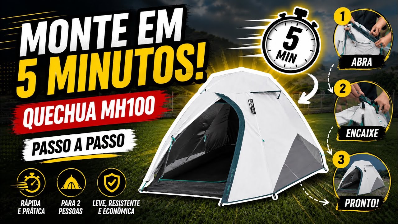 COMO MONTAR BARRACA QUECHUA MH100 2 PESSOAS | DECATHLON