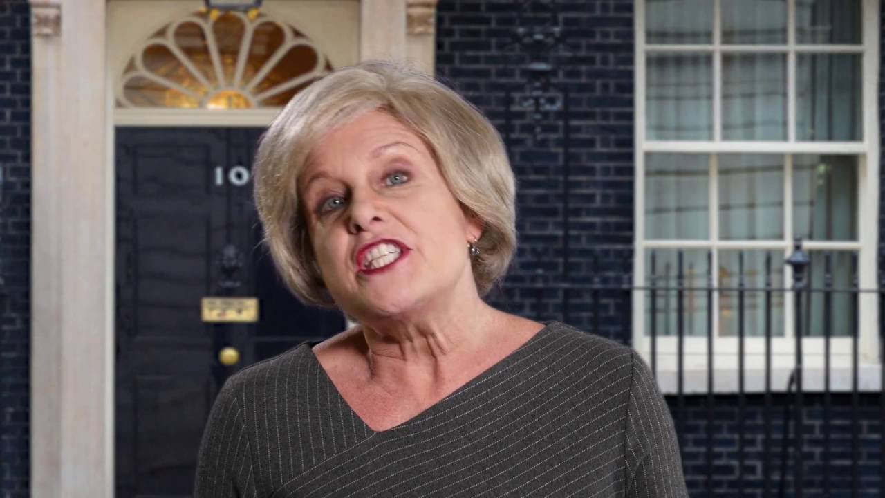 Jan Ravens totally smashes a Theresa May impression! #CPC16