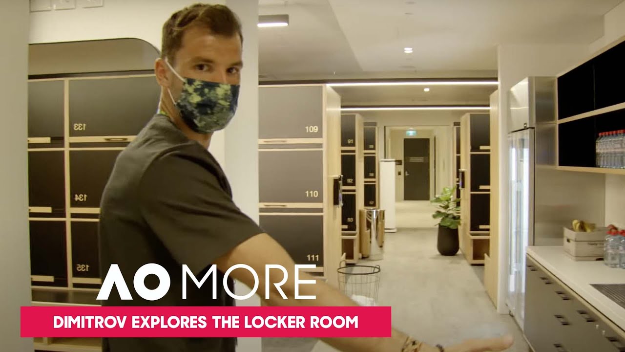 Behind The Scenes Locker Room Tour with Grigor Dimitrov | AO More