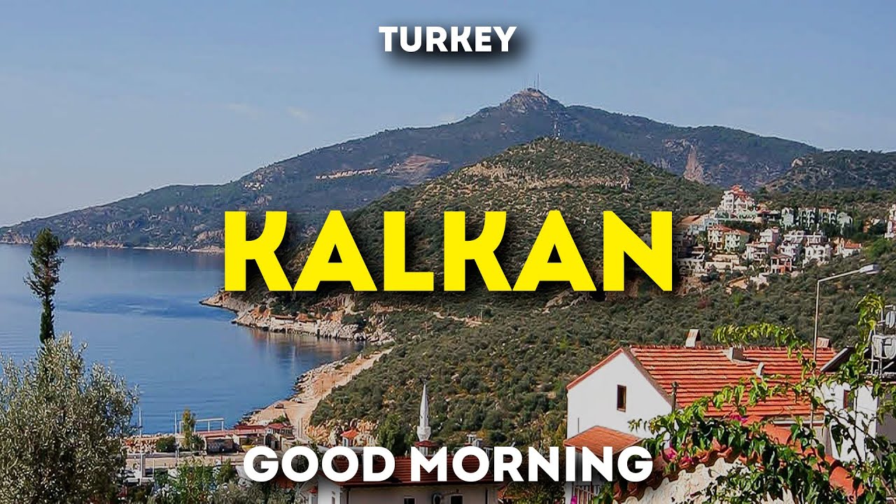 Kalkan at Dawn: Peaceful Morning Walk in Turkey’s Hidden Gem!  | 4K