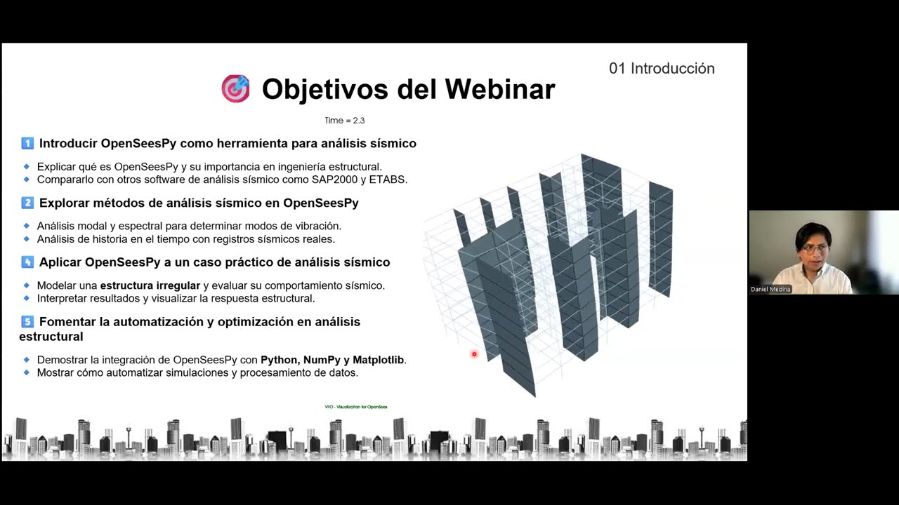 [CAI-005] OpenSeesPy: Una alternativa para el análisis sísmico de estructuras