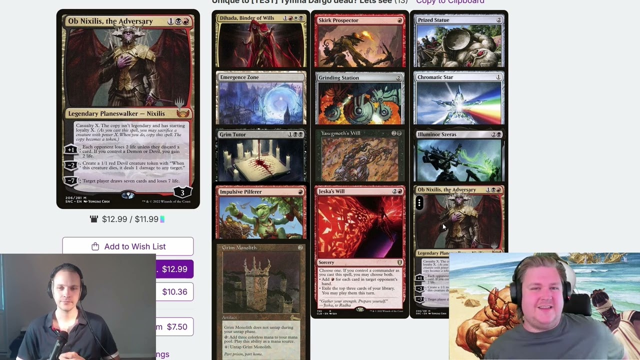 cEDH Дарго Тимна после обновления технологии Ban Deck