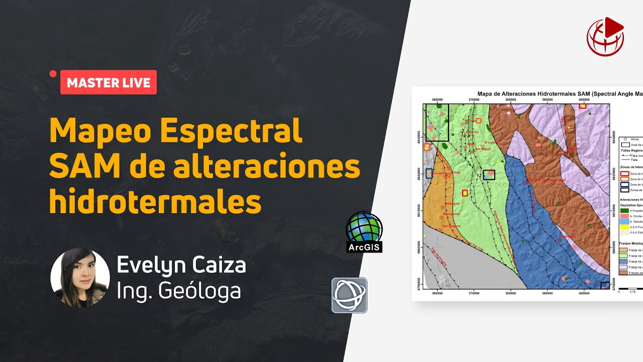 MasterLive | Mapeo Espectral SAM de alteraciones hidrotermales