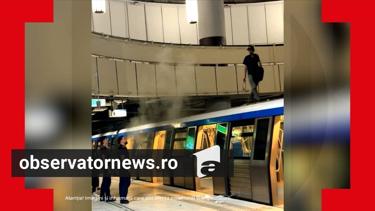 Individul care s-a urcat pe metrou venise cu scara la el. Metrorex vrea să schimbe regulile de acces