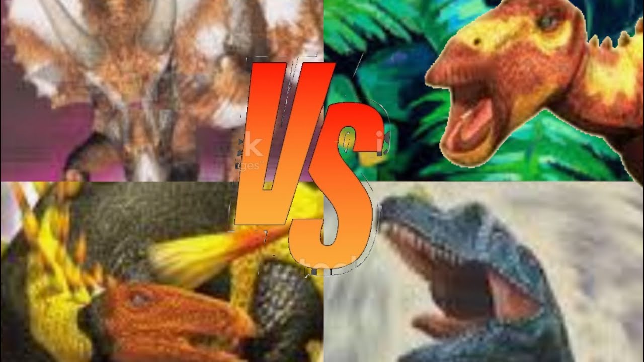 Diceratops vs Lanzhousaurus vs Lexovisaurus vs Ceratosaurus [AMV] Dino Versus