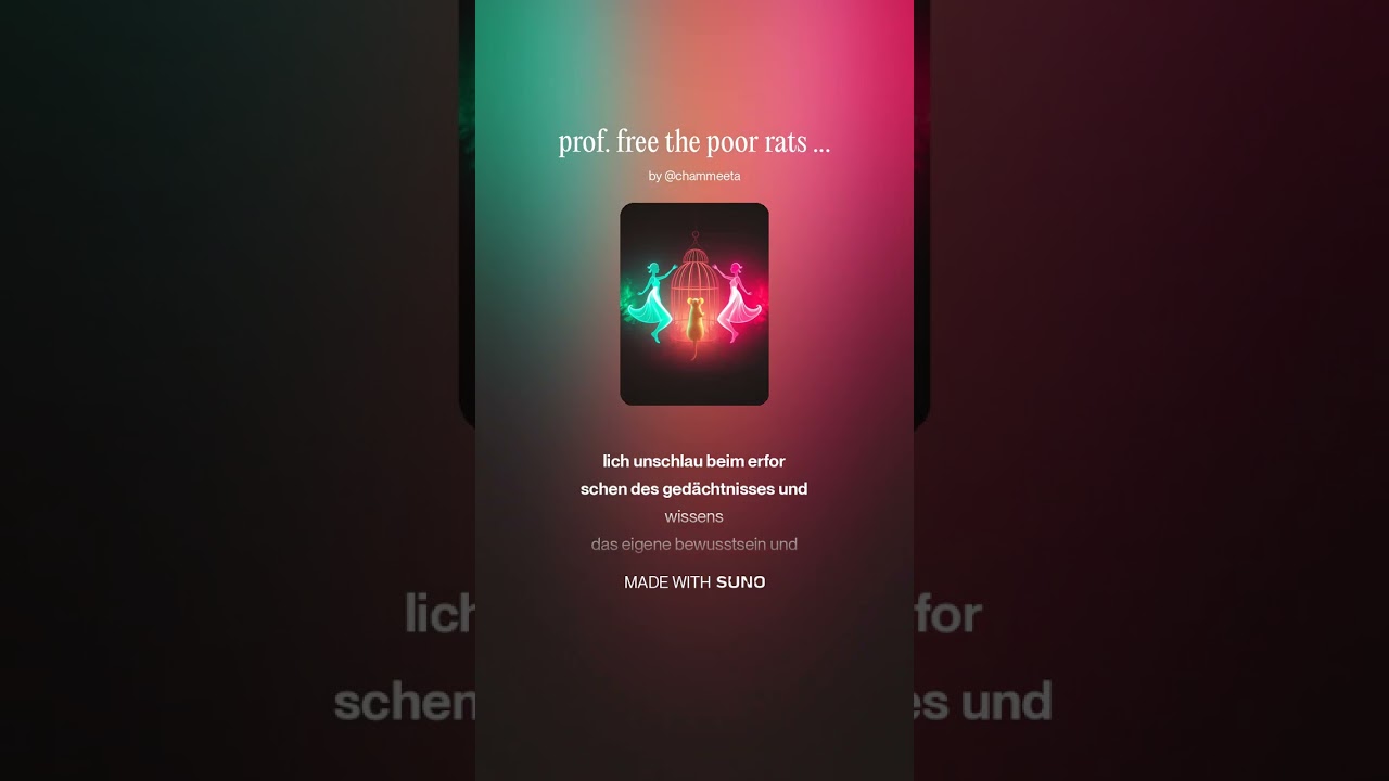 prof  free the poor rats 🐀🍀 from k ill er labs