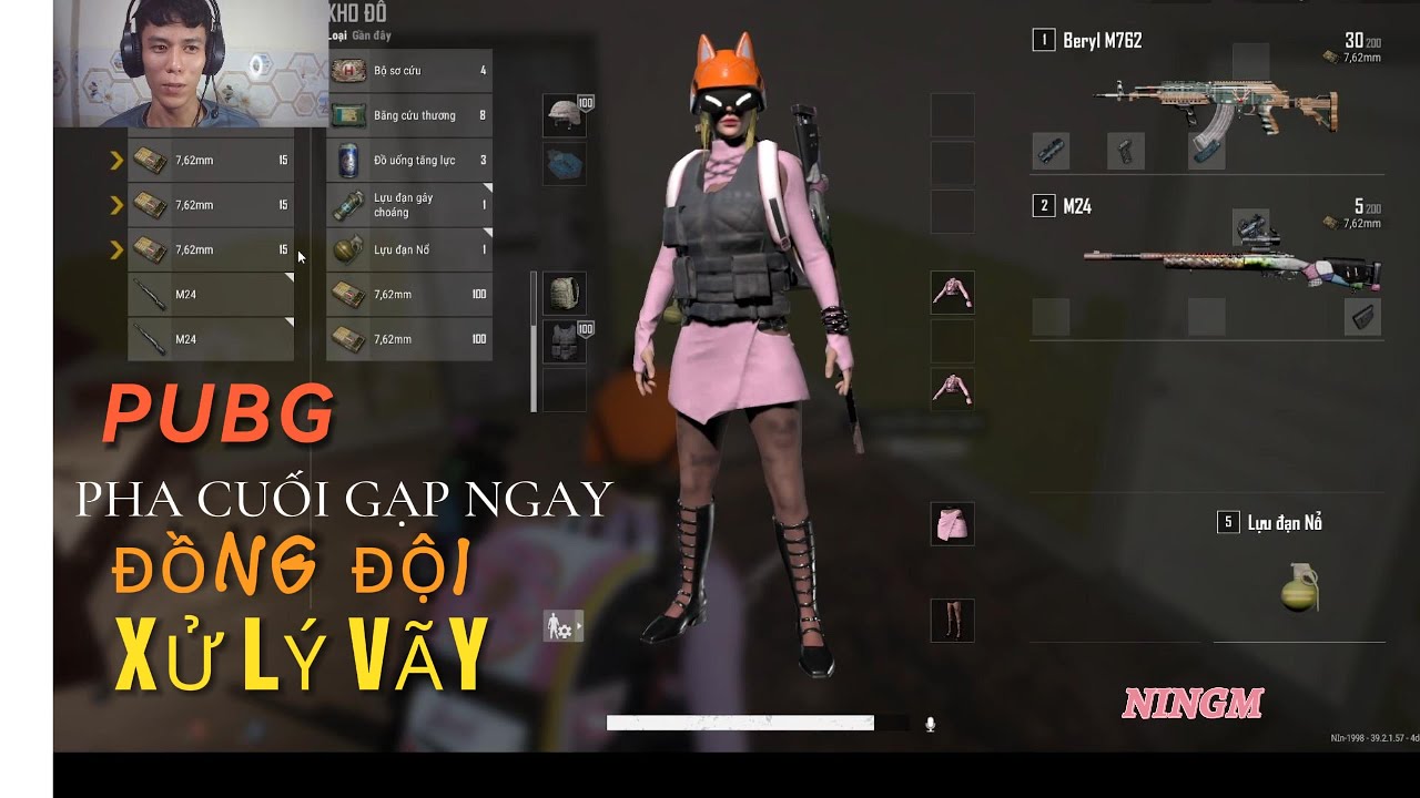 PUBG#NinGm tìm tóp 1 gặp ngay đồng đội vãy chưởng