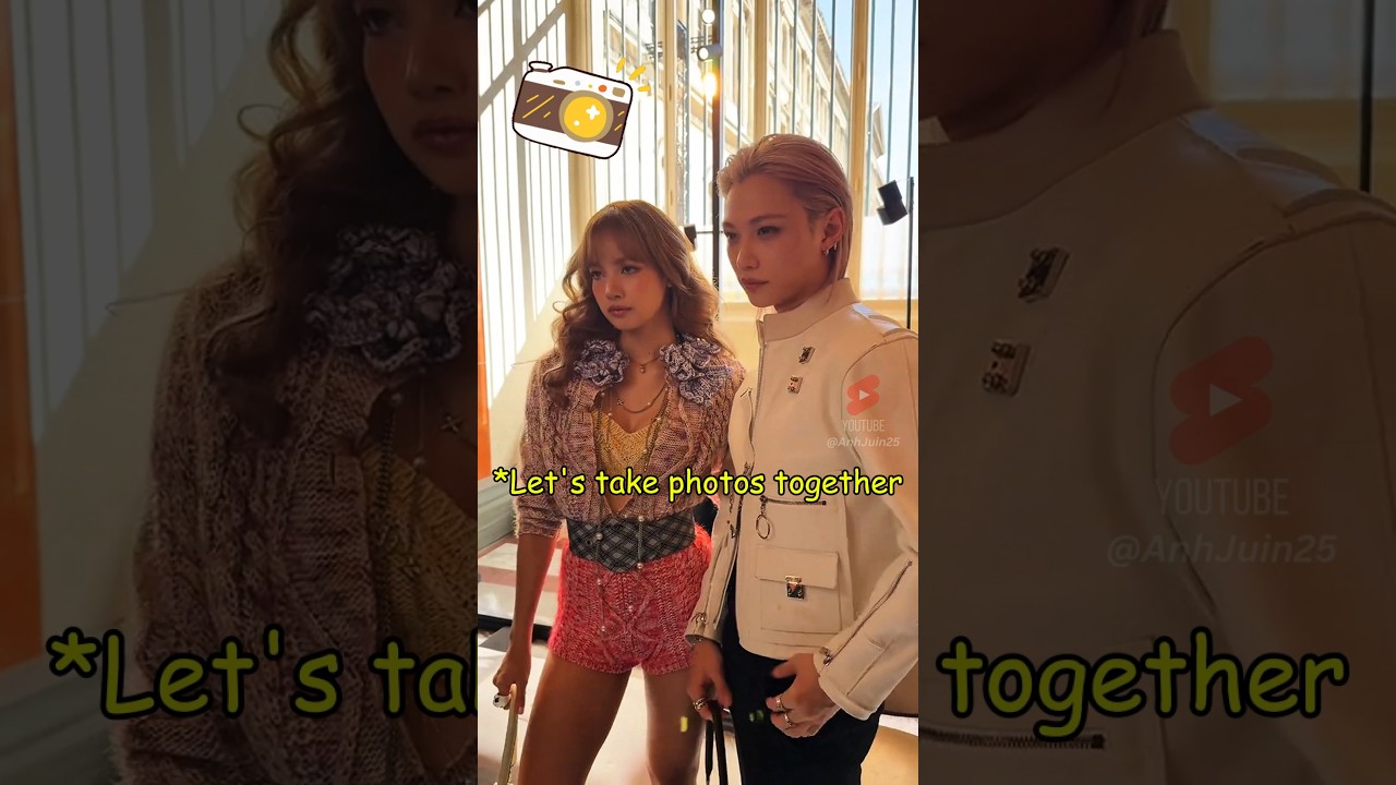 Lisa & Felix Shared the Cutest Moment at Louis Vuitton #blackpink #straykids
