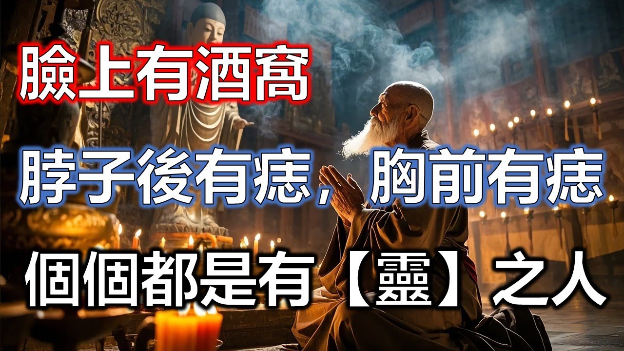 高僧說今生別錯過3種人！臉上有酒窩，脖子後有痣，胸前有痣，個個都是有【靈】之人！#佛學#智慧#因果