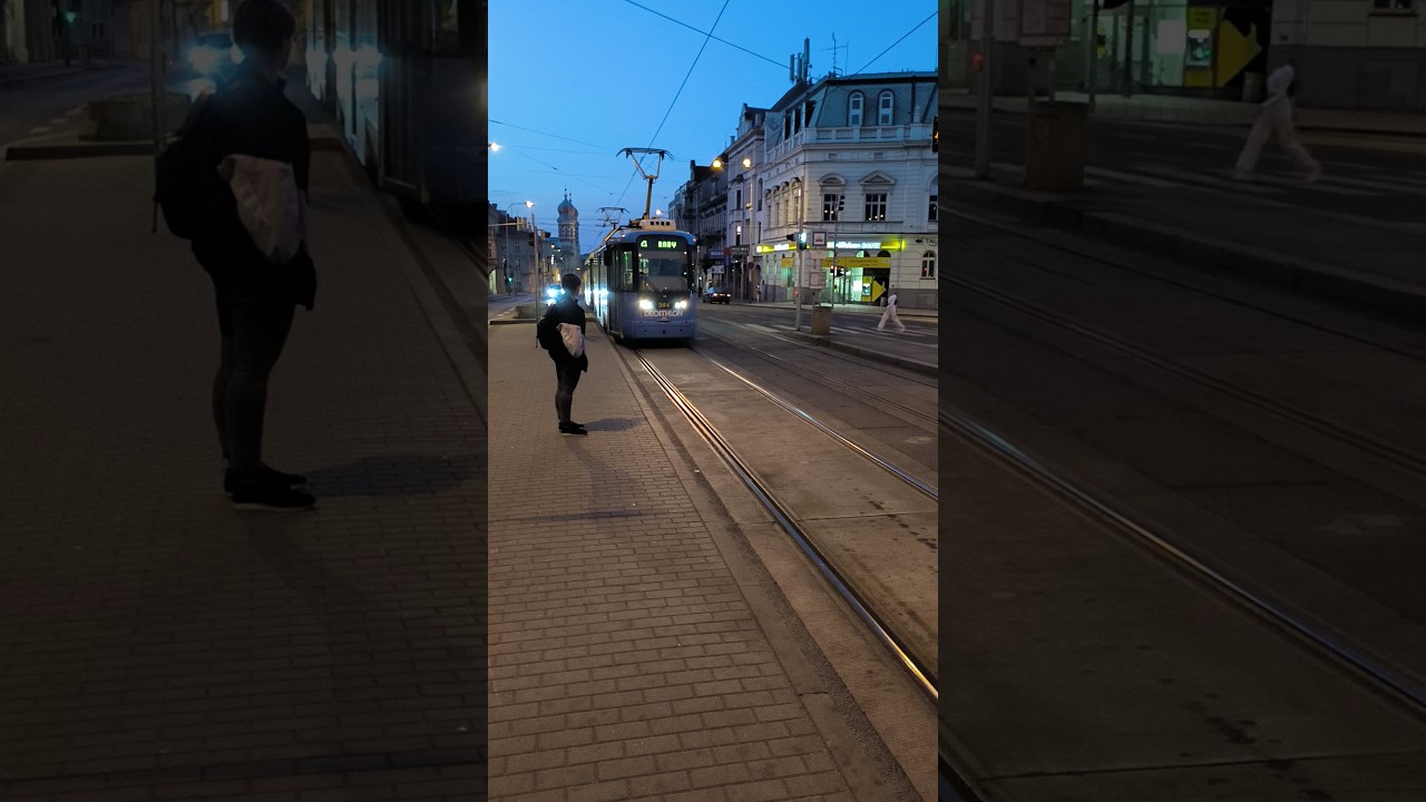 PILSEN | City tram 🚋 in the evening