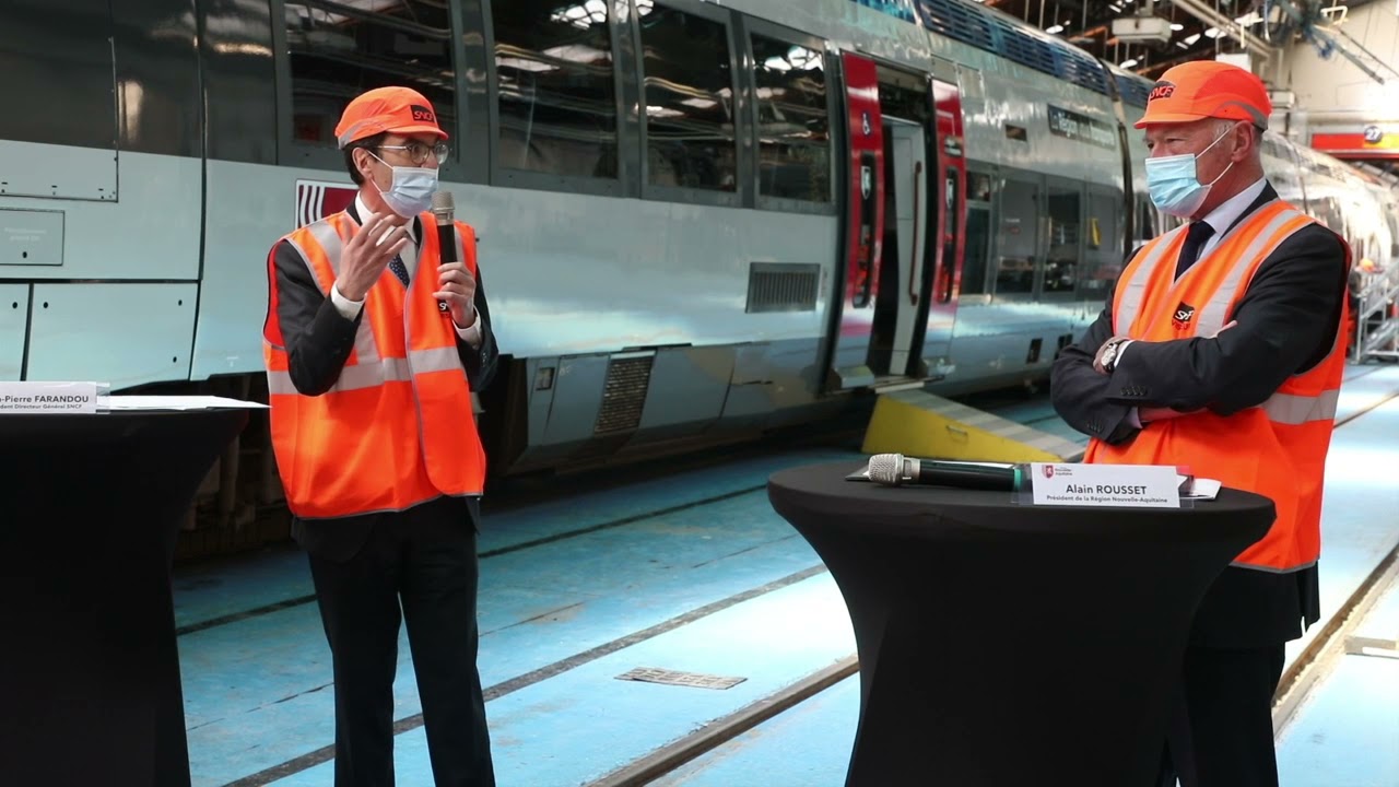 Dordogne: Le PDG de la SNCF visite le technicentre de Périgueux