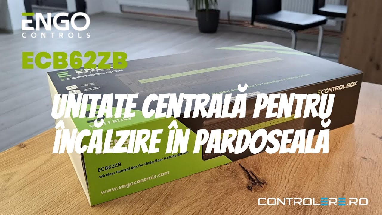 Ce conține cutia? Engo ECB62ZB - Unitate centrală pentru încălzire în pardoseală ZigBee